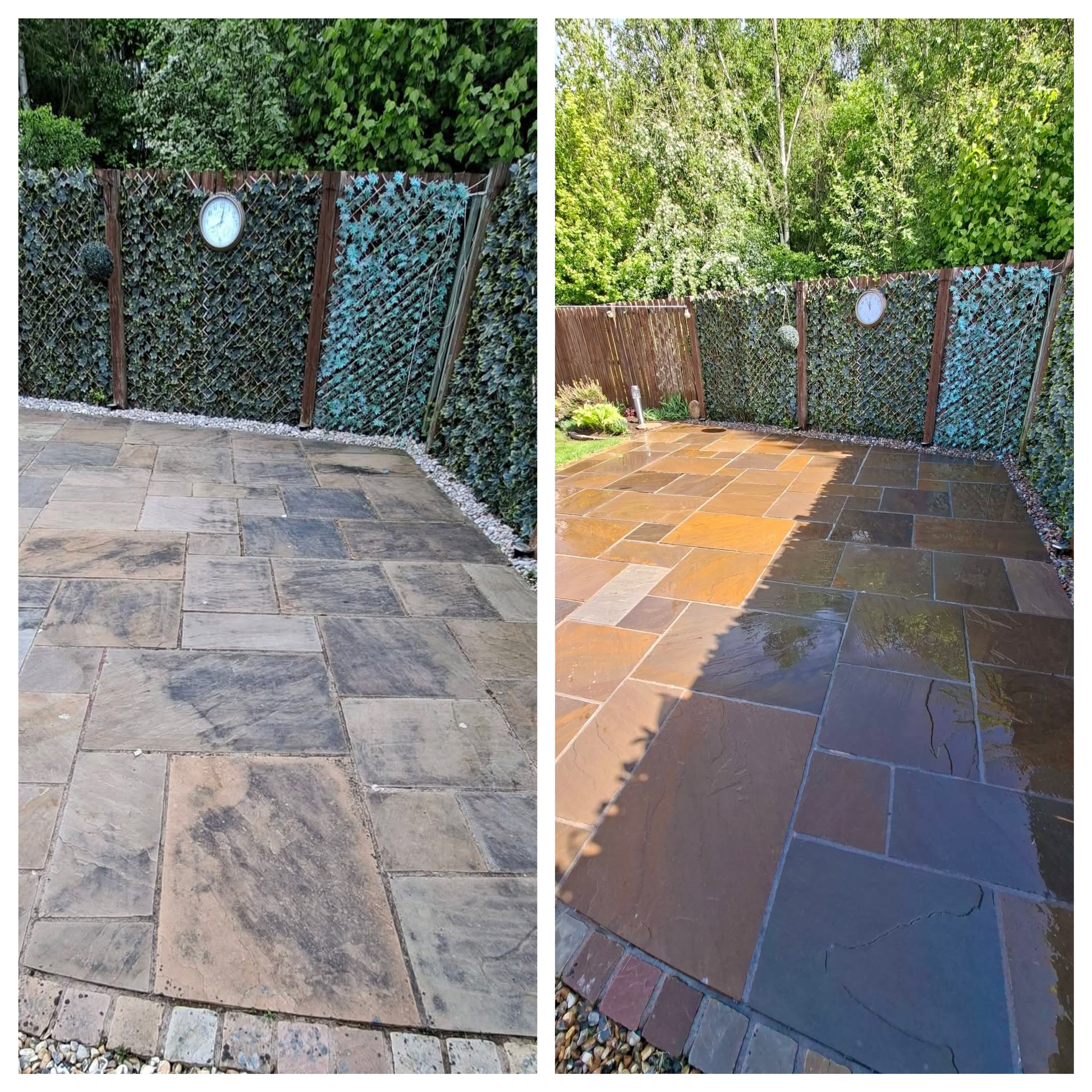 Pressure washing results by K2 Pressure