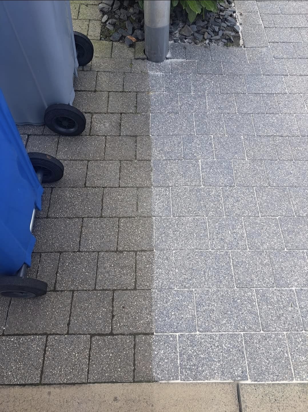 Pressure washing results by K2 Pressure