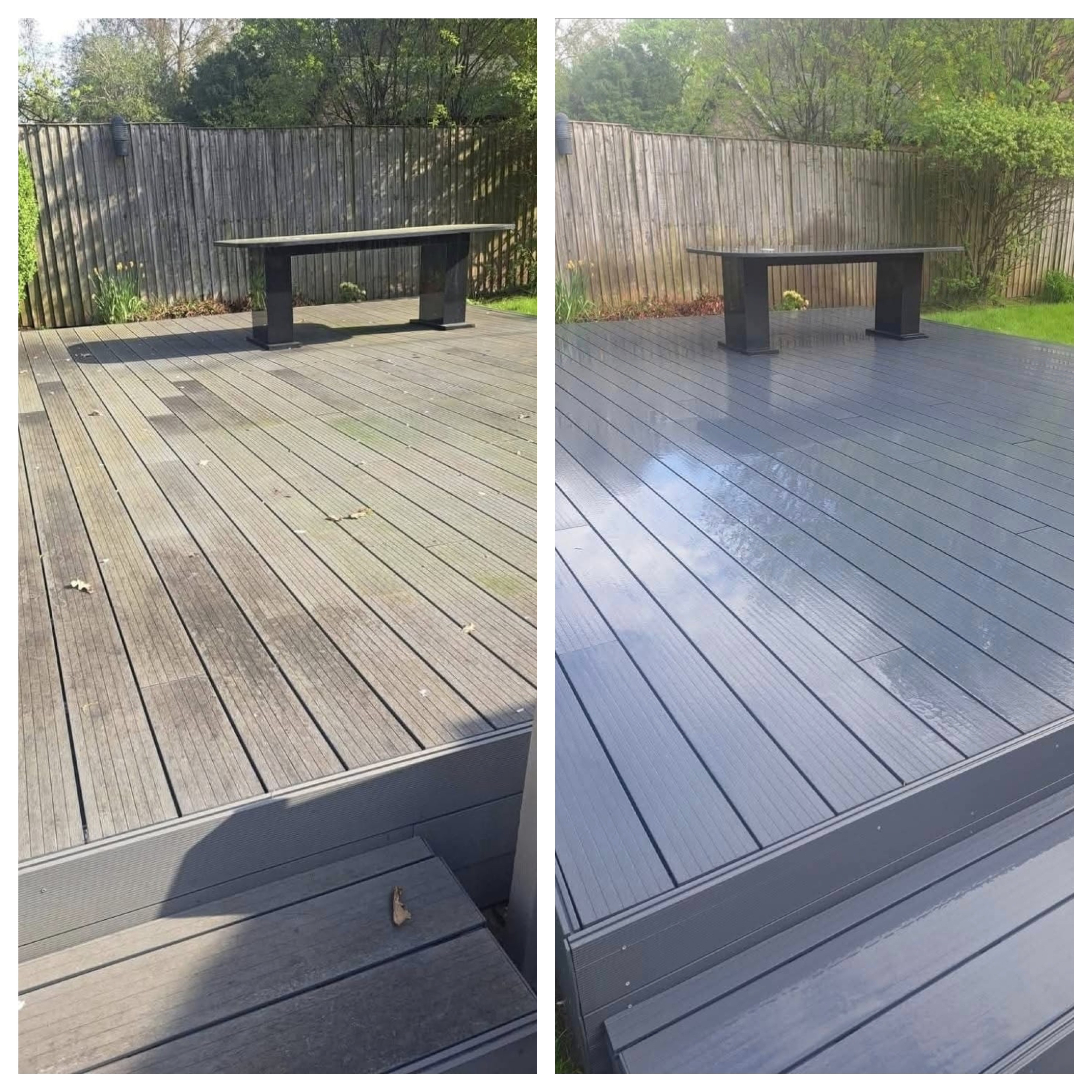 Pressure washing results by K2 Pressure