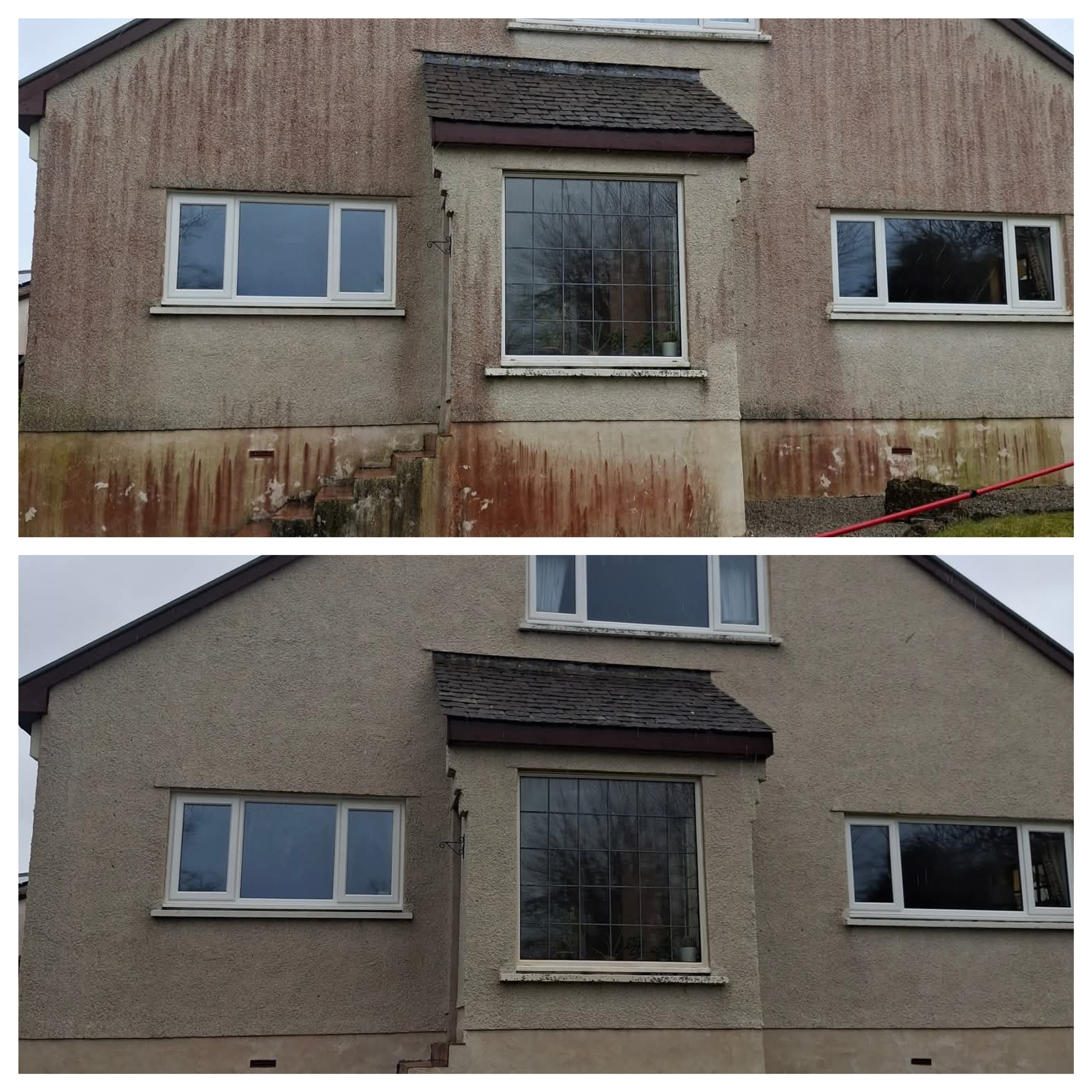 Soft washing results by K2 Pressure