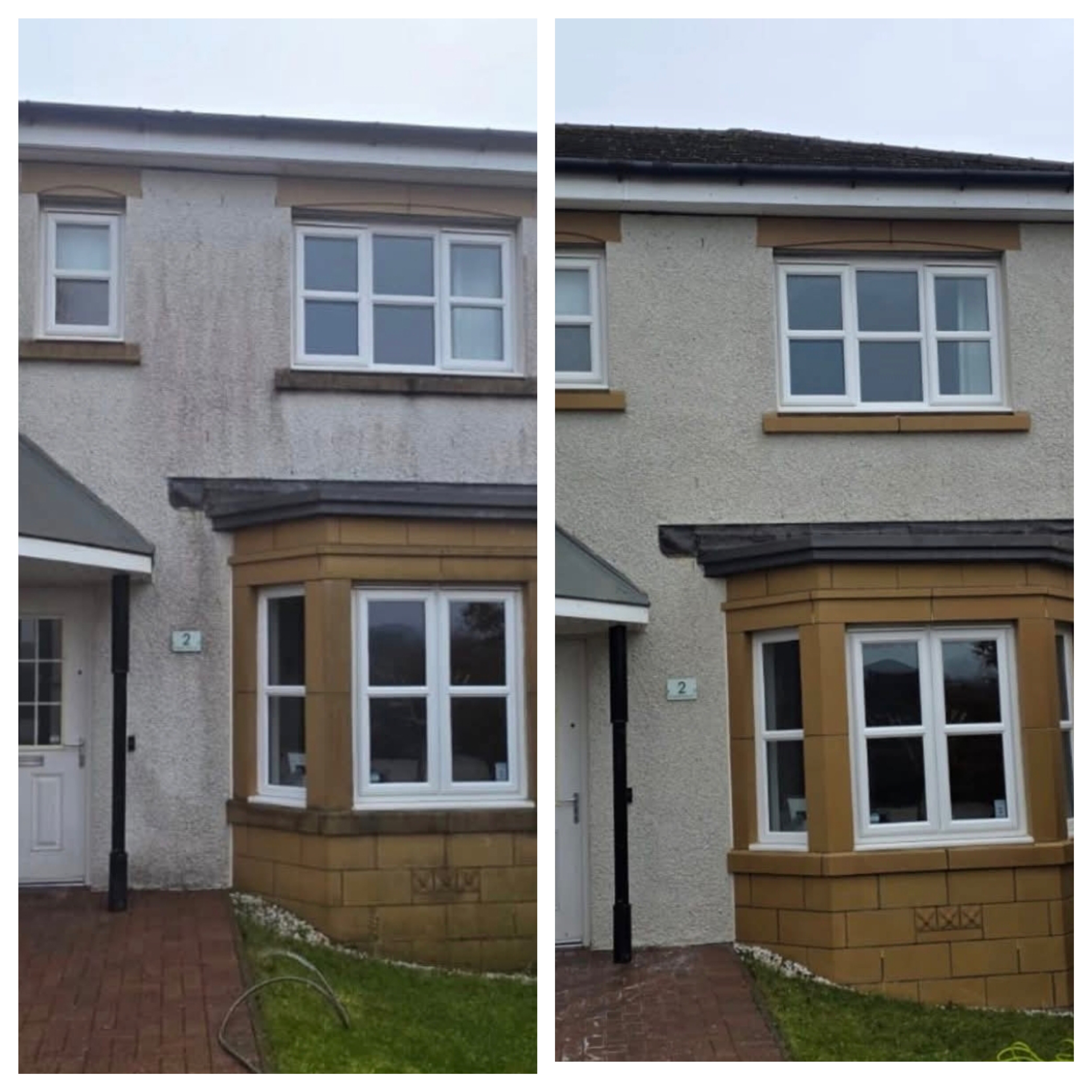 Soft washing results by K2 Pressure