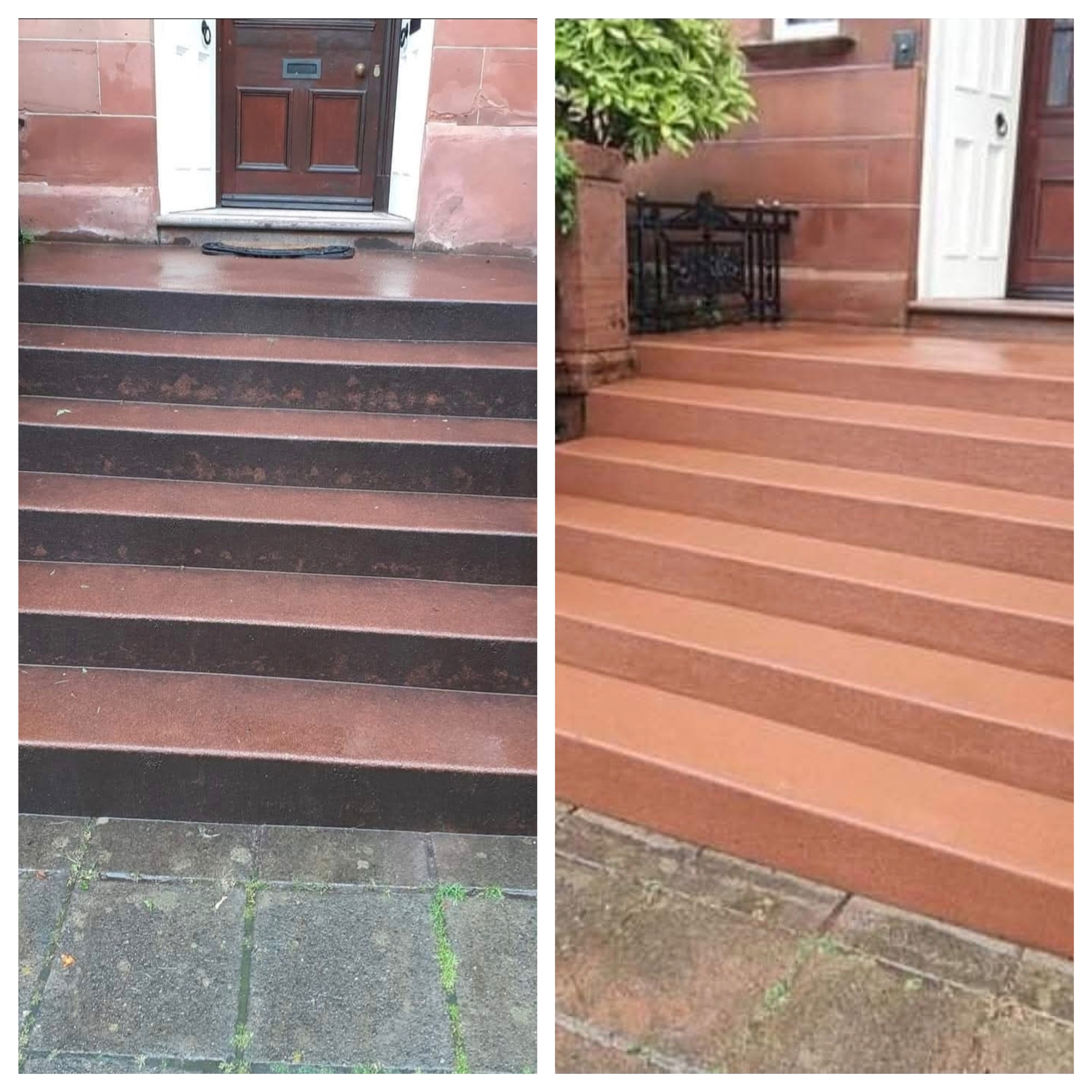 Soft washing results by K2 Pressure